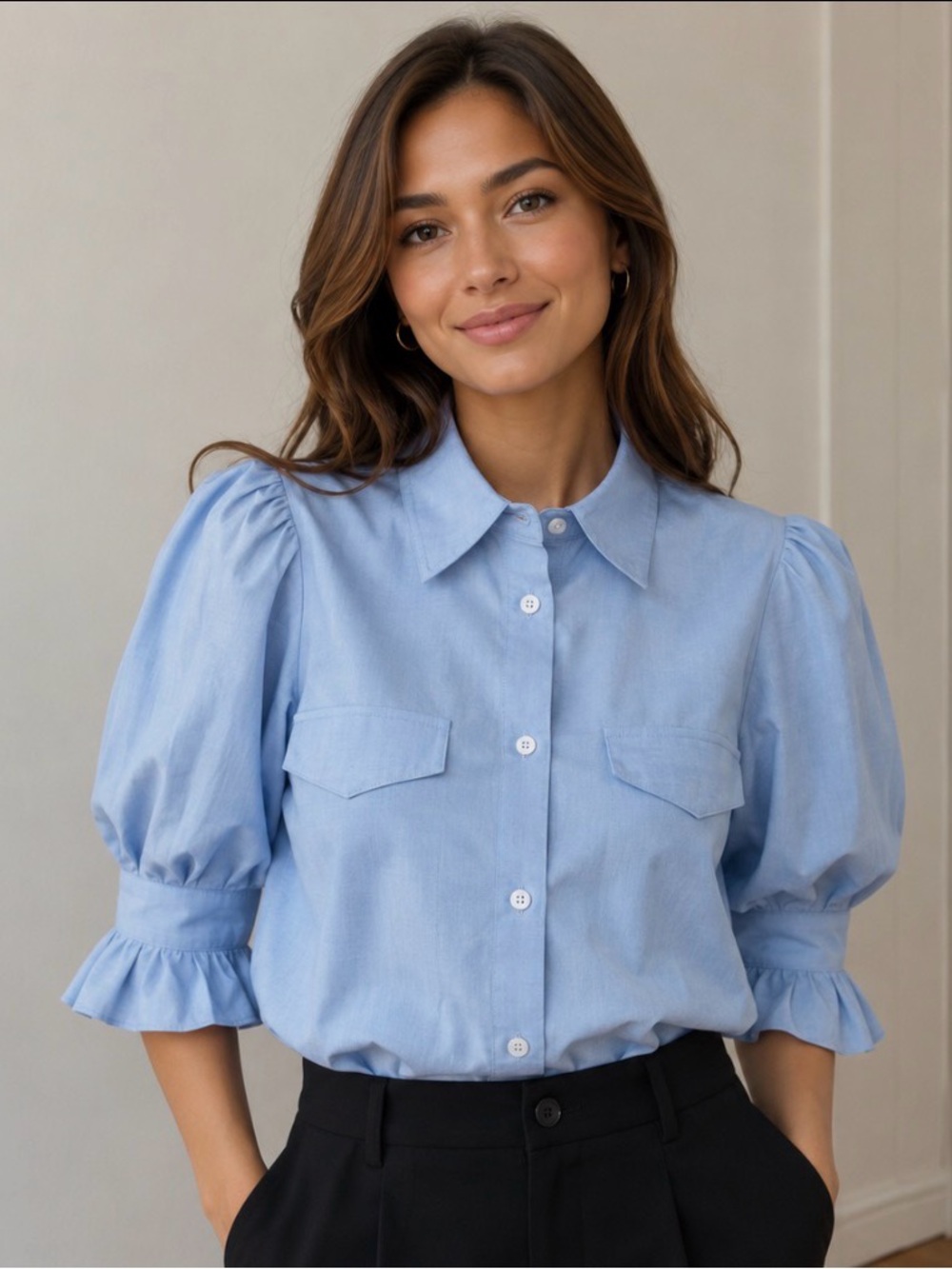 Light Blue Button-down Shirt